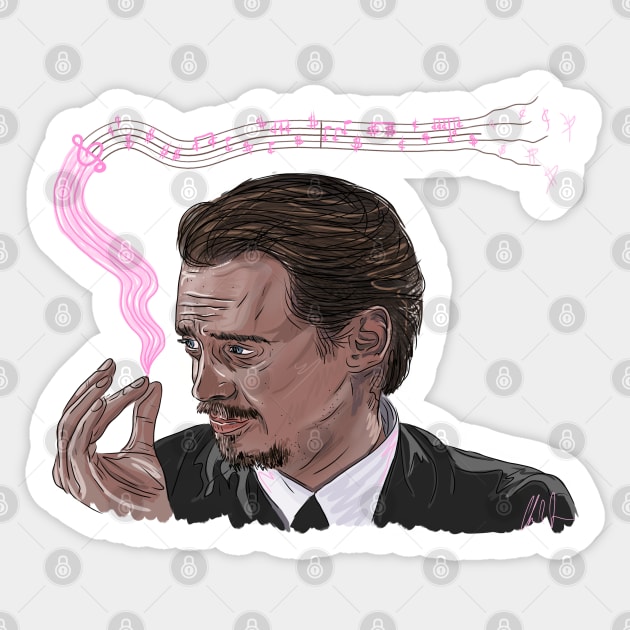 Reservoir Dogs: Mr. Pink's Tiny Violin Sticker by 51Deesigns